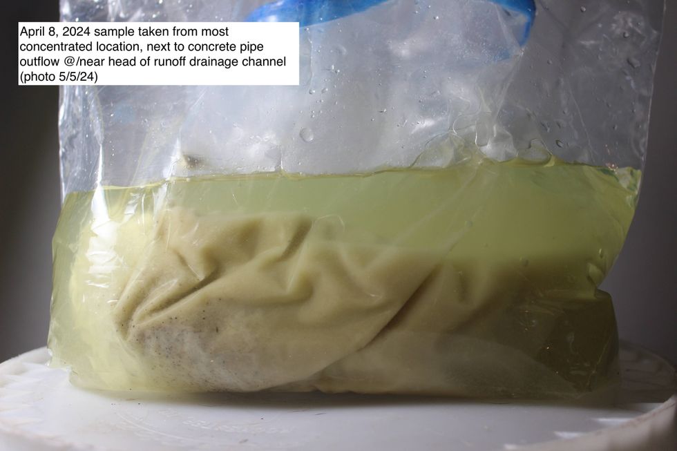 Andy Switzer discovered unusual runoff at Bartram