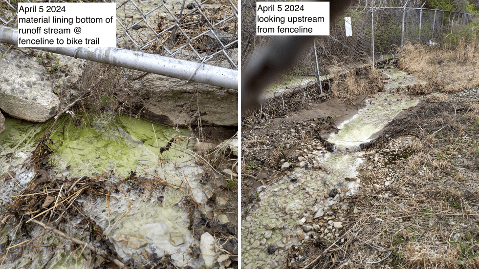 Andy Switzer discovered unusual runoff at Bartram