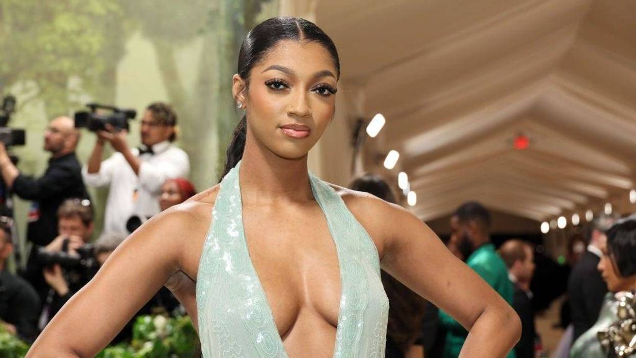 Angel Reese attends The 2024 Met Gala Celebrating "Sleeping Beauties: Reawakening Fashion" at The Metropolitan Museum of Art on May 06, 2024 in New York City.