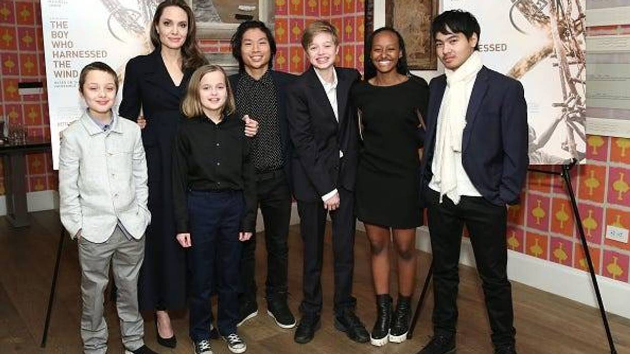 Angelina Jolie and her six children