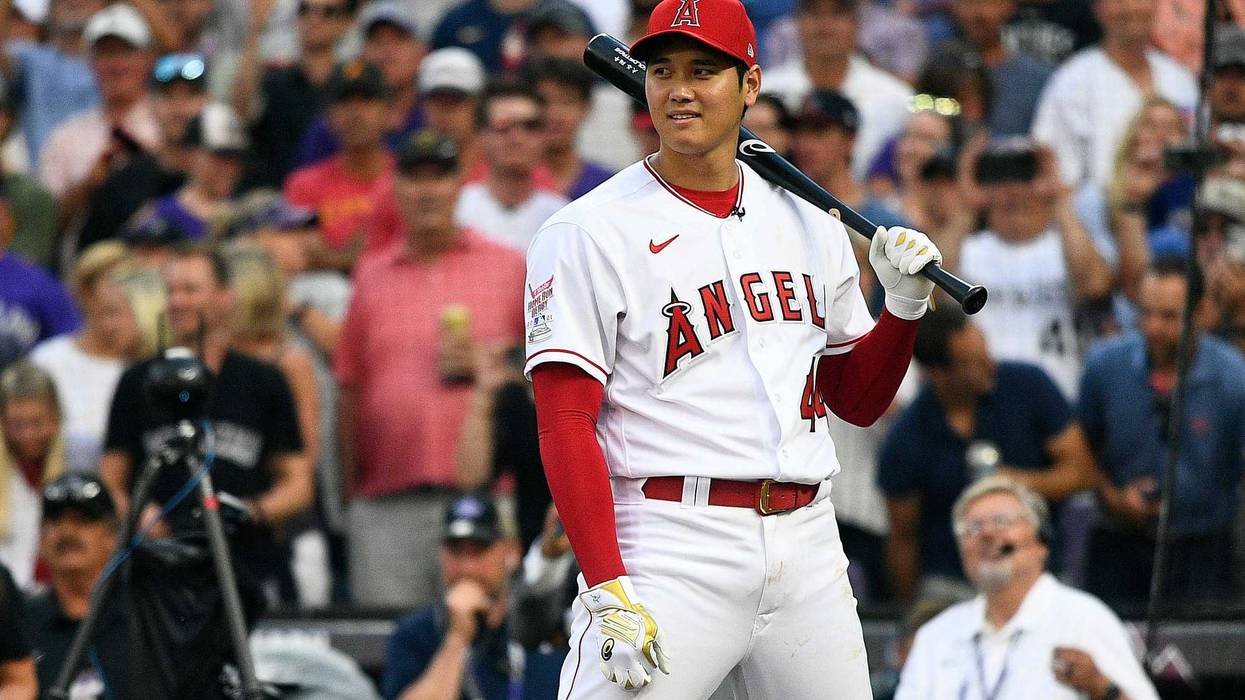 Angels star Shohei Ohtani in the HR Derby.