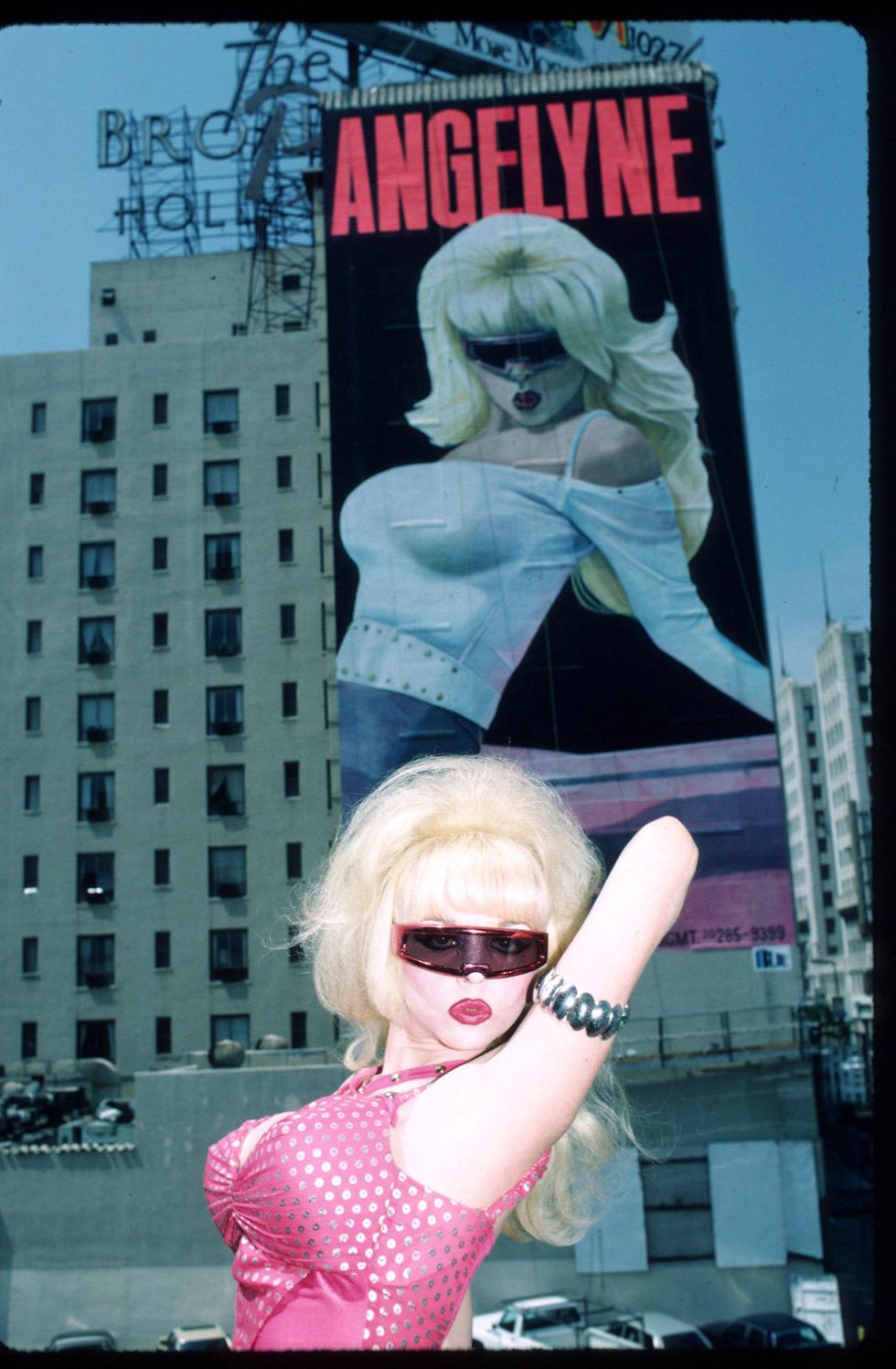 Angelyne - July 1987 in Los Angeles, CA