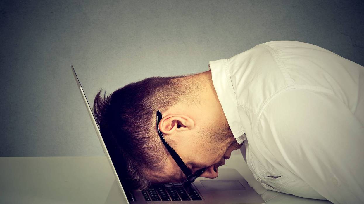Angry at computer