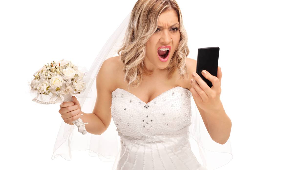 angry bride