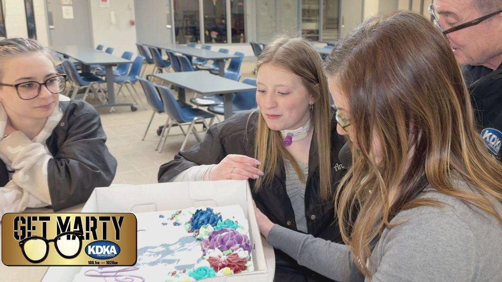 Anna Shaffer gets a taste of that sweet treat with her mom, Erin.