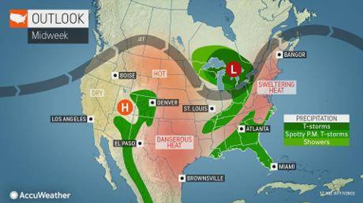 another heat wave with dangerous temperatures and humidity building in for Tuesday and the rest of the week