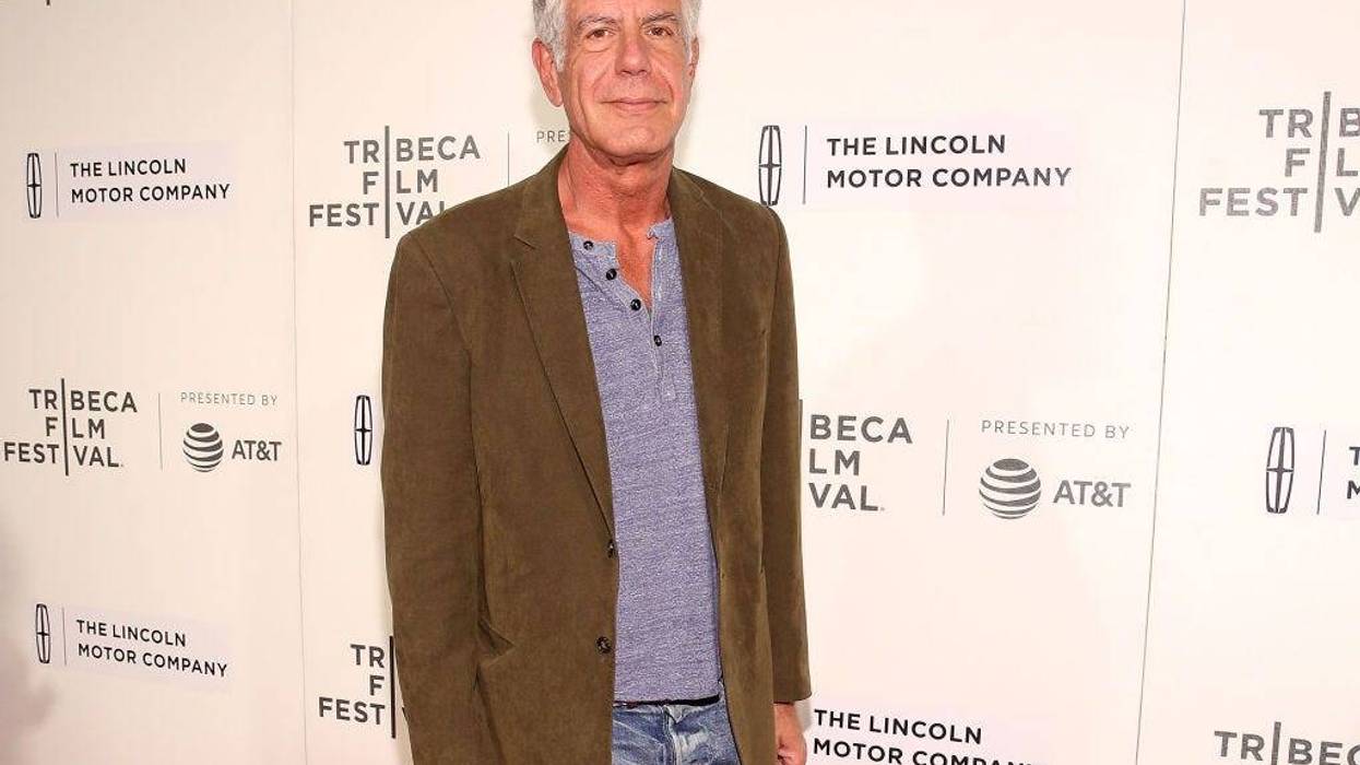 Anthony Bourdain attends "WASTED! The Story of Food Waste" Premiere during 2017 Tribeca Film Festival at BMCC Tribeca PAC on April 22, 2017 in New York City