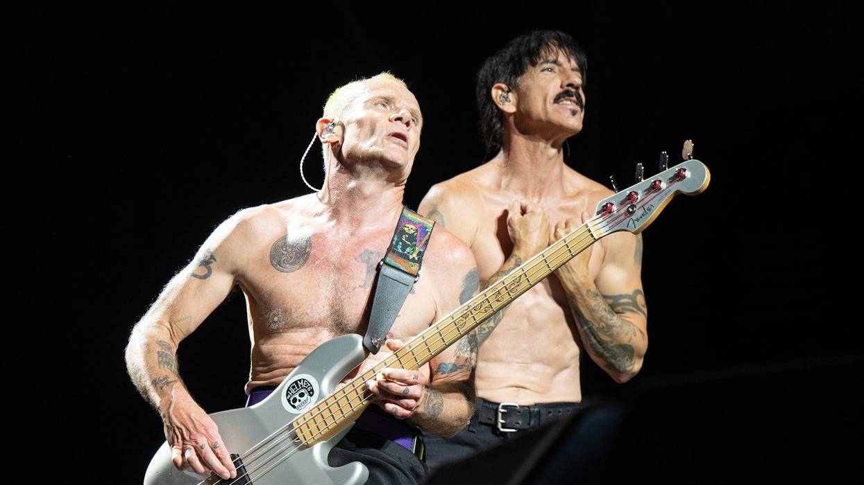 Anthony Kiedis and Flea of Red Hot Chilli Peppers