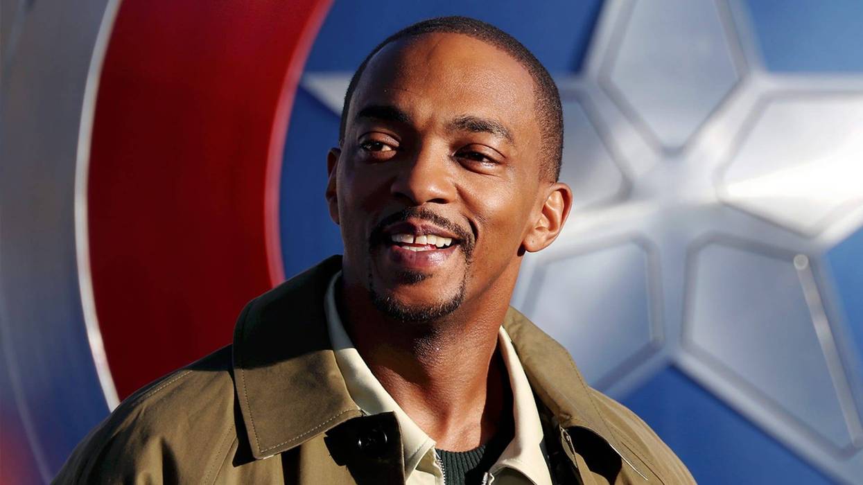 Anthony Mackie attends the photocall for "Captain America: Brave New World" in Trafalgar Square on January 30, 2025 in London, England.