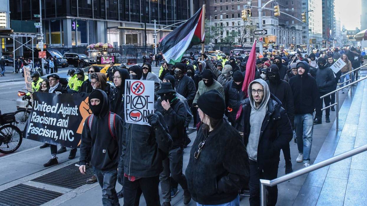 Antifa Proud Boys Trump Tower