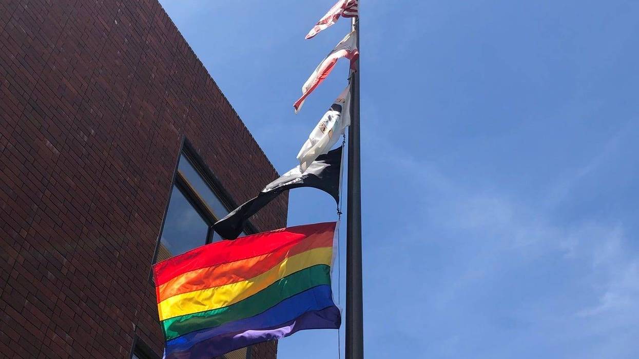 Antioch displays the LGBTQ pride flag after some intense debate in June 2019.
