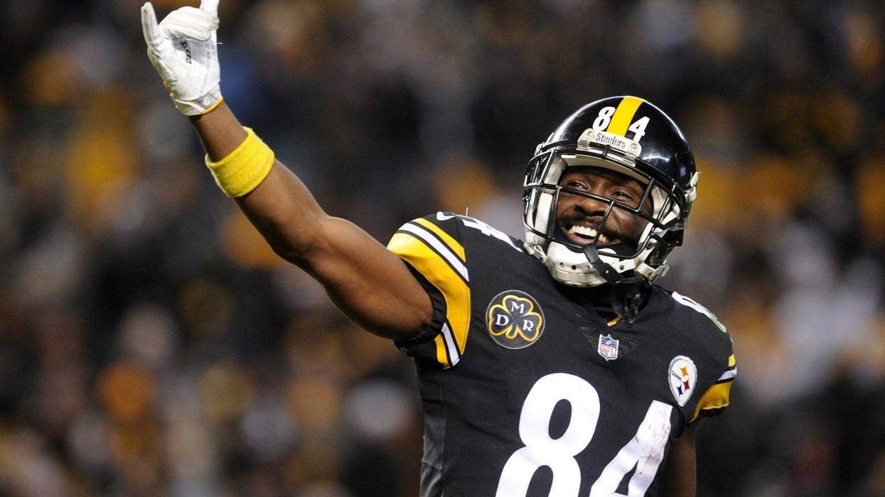 Antonio Brown with Steelers