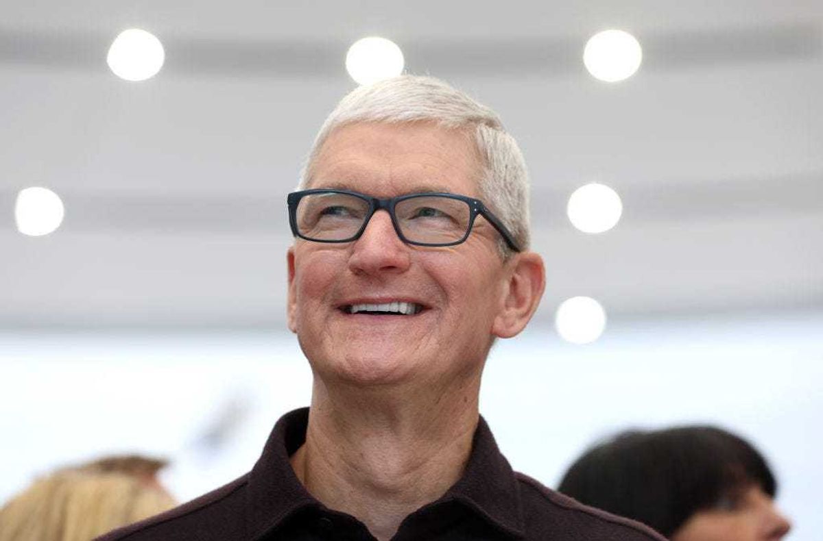 Apple CEO Tim Cook looks on during an Apple special event on September 07, 2022 in Cupertino, California.