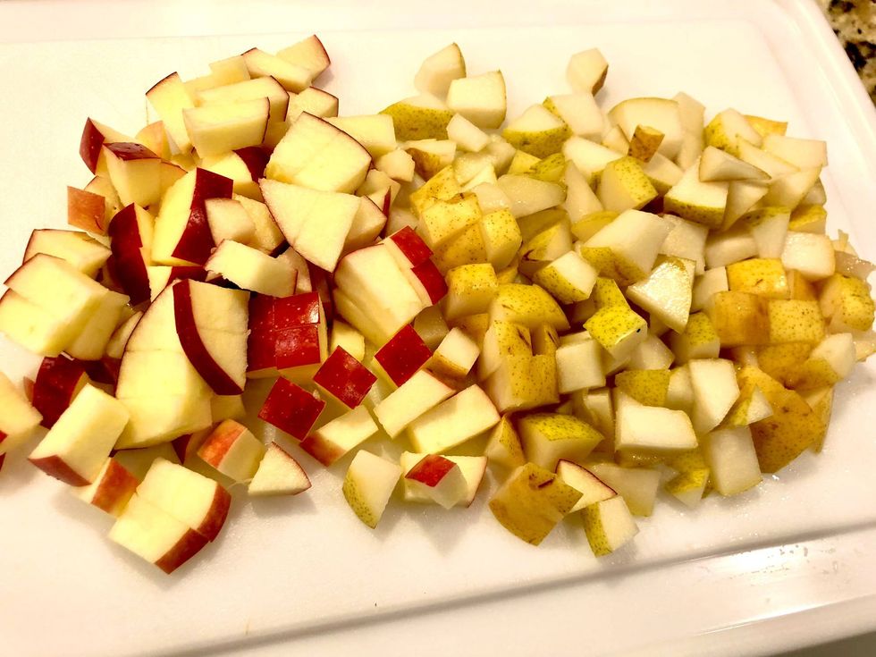 Apple Cider Brined Pork Chops with Apple Pear Chutney