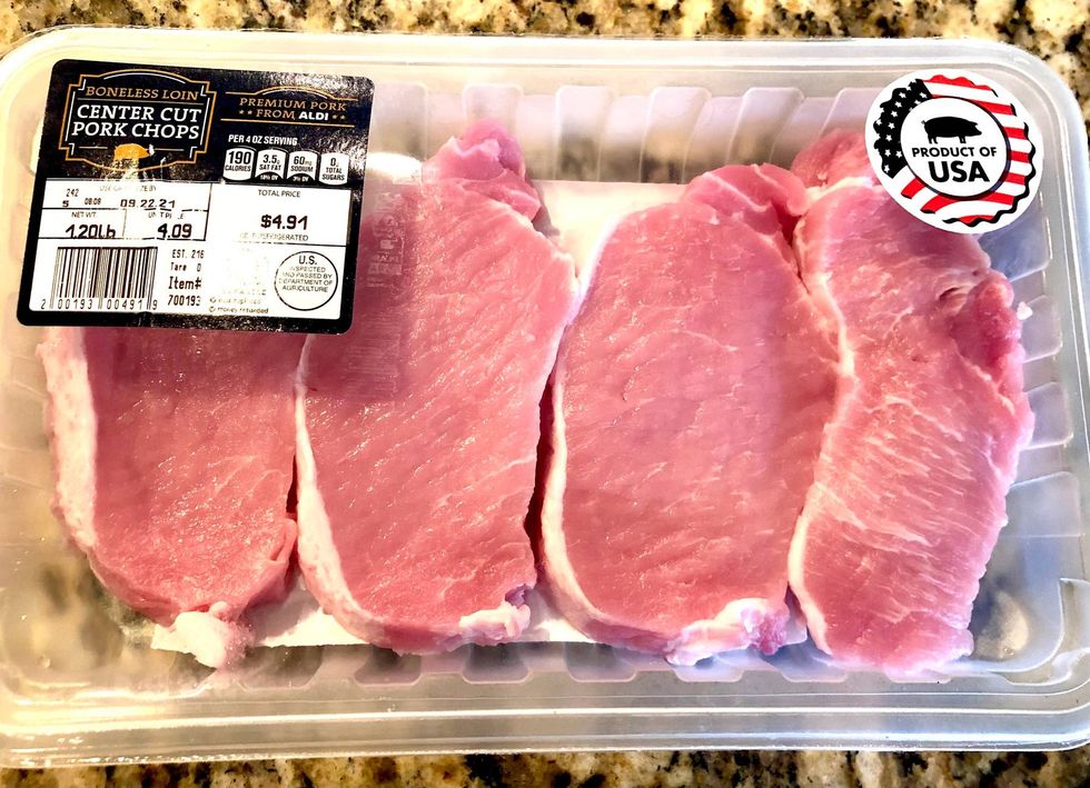 Apple Cider Brined Pork Chops with Apple Pear Chutney