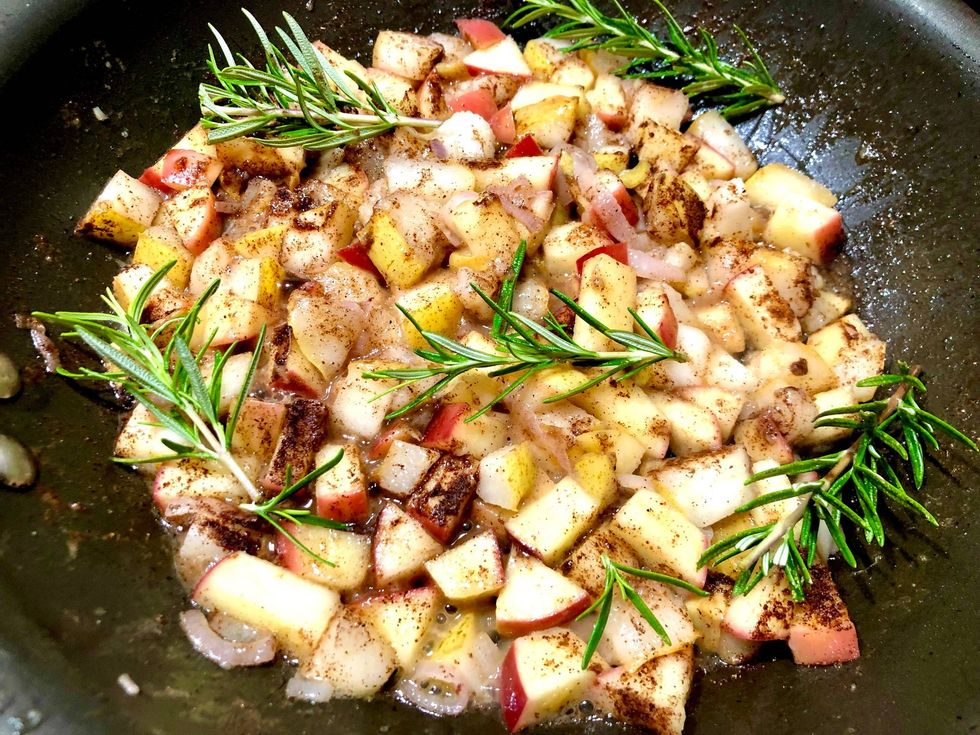 Apple Cider Brined Pork Chops with Apple Pear Chutney