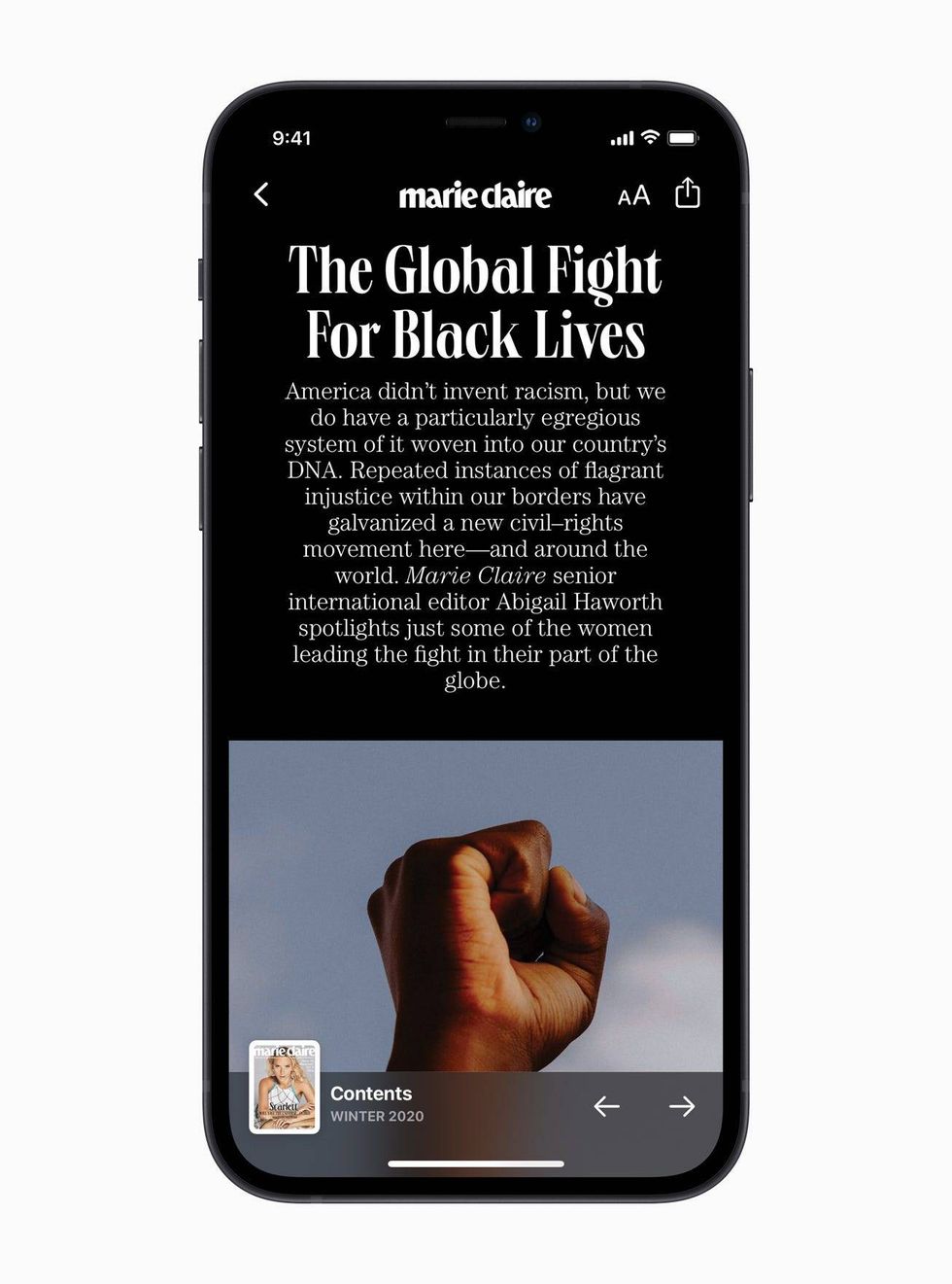 Apple News readers can explore topics groups that highlight race in America