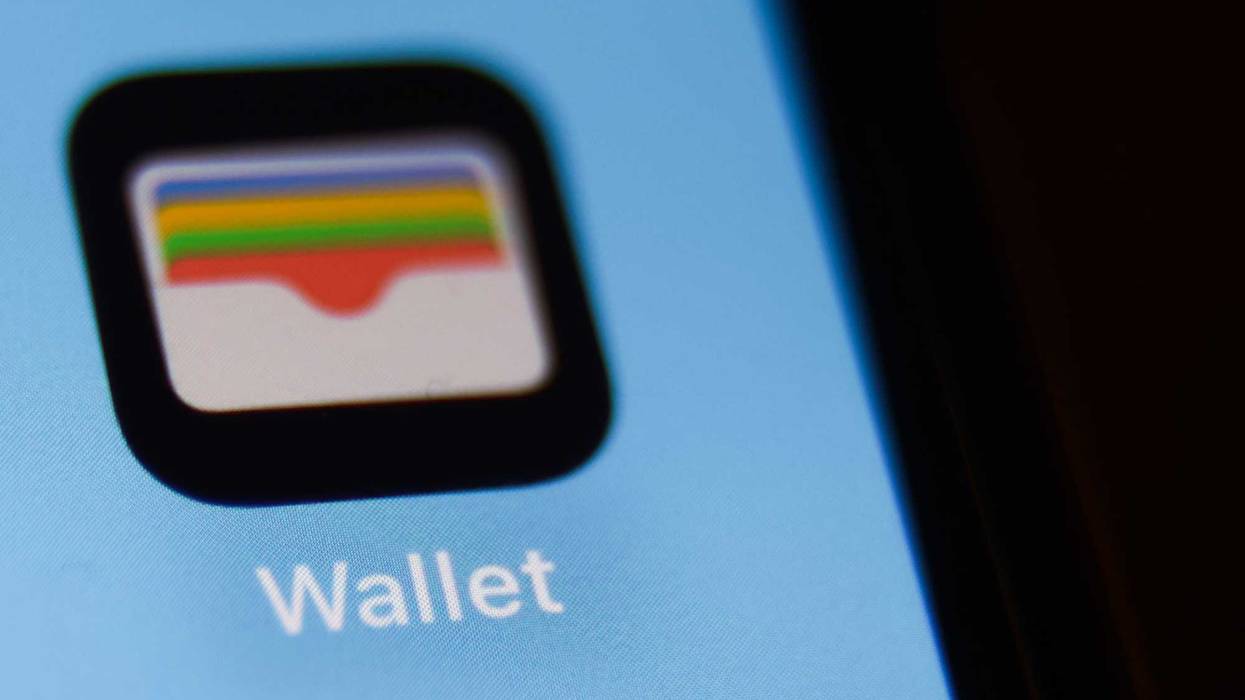Apple Wallet icon displayed on a phone screen