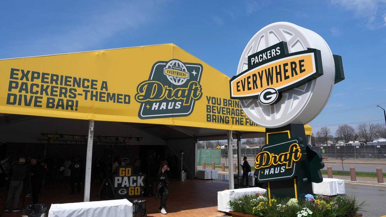 Apr 23, 2025; Green Bay, WI, USA; The Packer Everywhere Draft Haus at the NFL Draft Experience at Lambeau Field. Mandatory Credit: Kirby Lee-Imagn Images