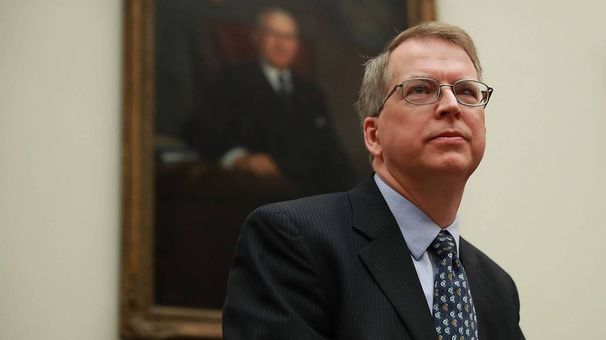 APRIL 12: Pentagon Comptroller David Norquist prepares to testify before the House Armed Services Committee in the Rayburn House Office Building on Capitol Hill April 12, 2018 in Washington, DC. Norquist joined the Trump administration's top war-fighters, U.S. Defense Secretary James Mattis and Chairman of the Joint Chiefs of Staff Gen. Joseph Dunford, in testifying about their FY2019 defense budget request. (Photo by Chip Somodevilla/Getty Images)