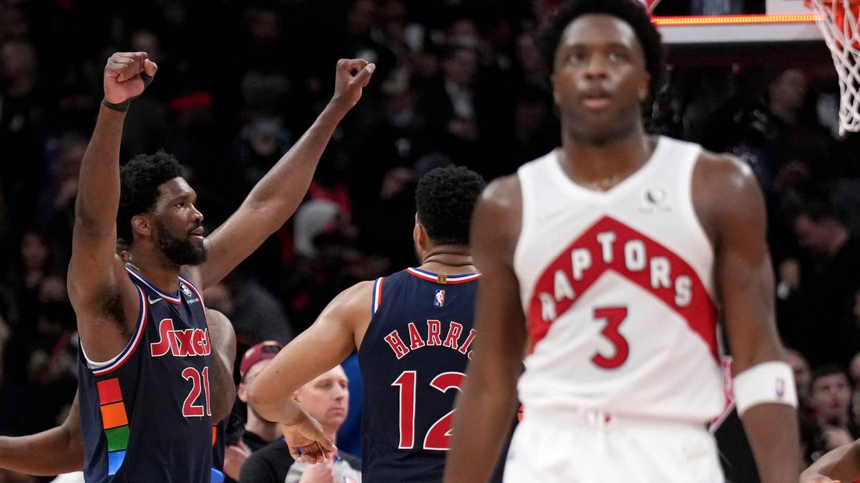 APTOPIX 76ers Raptors Basketball