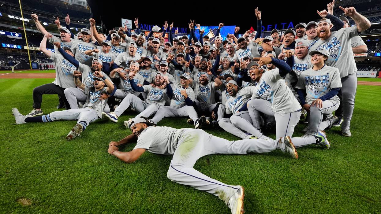 APTOPIX ALDS Rays Yankees Baseball