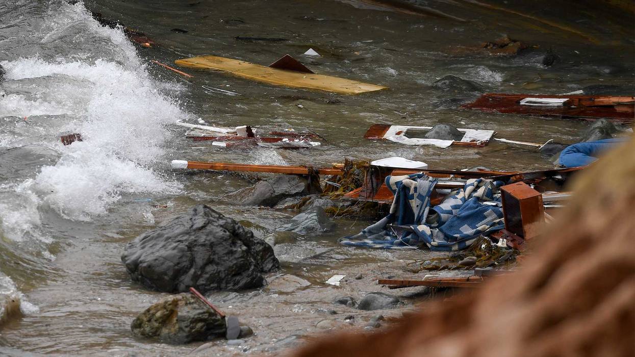 APTOPIX Boat Capsizes California