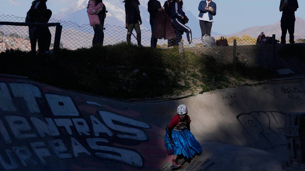 APTOPIX BOLIVIA-PATINETA-COMPETENCIA FEMENINA