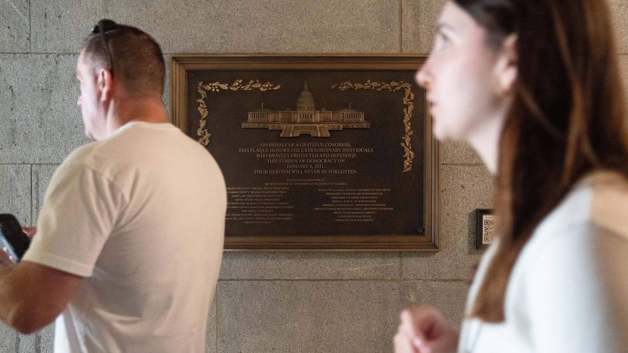 APTOPIX Capitol Riot Plaque