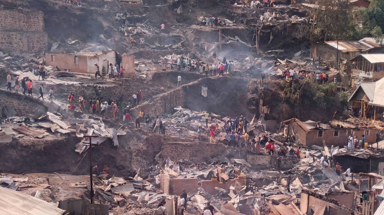 APTOPIX Congo School Fire