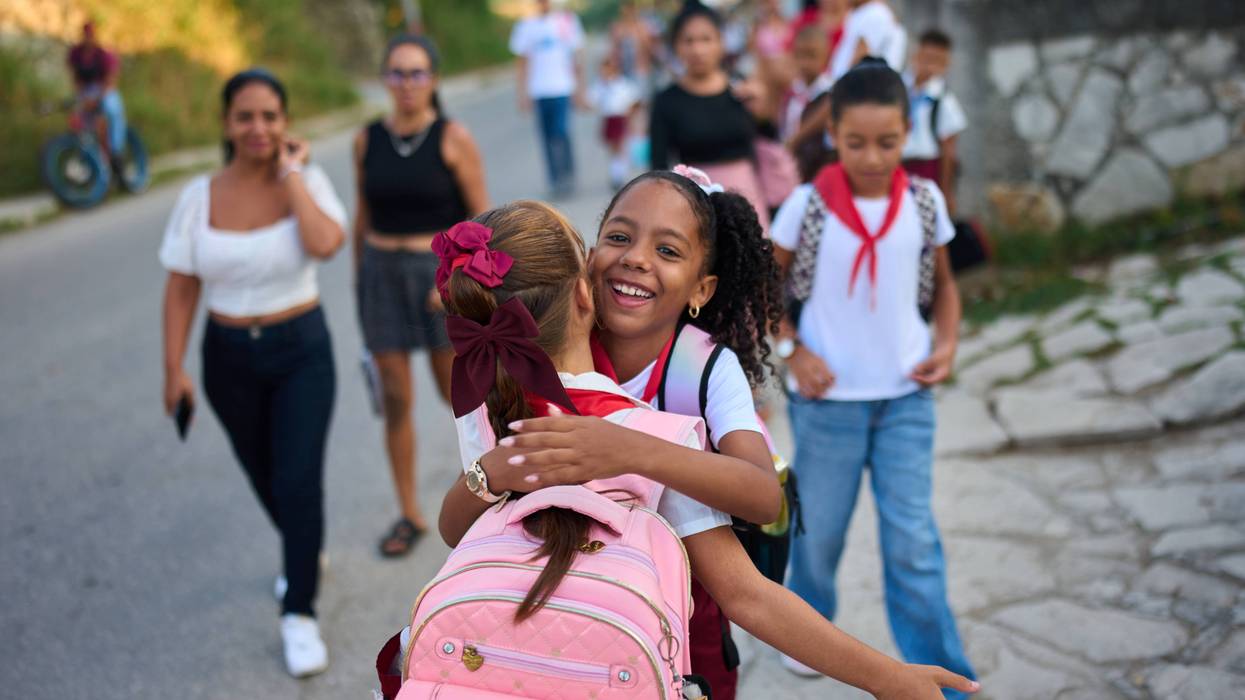 APTOPIX Cuba Back to School