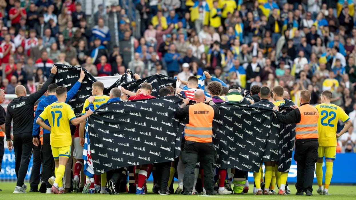 APTOPIX Denmark Ukraine Soccer 323