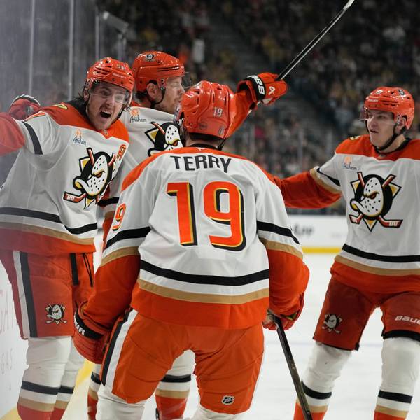APTOPIX Ducks Golden Knights Hockey