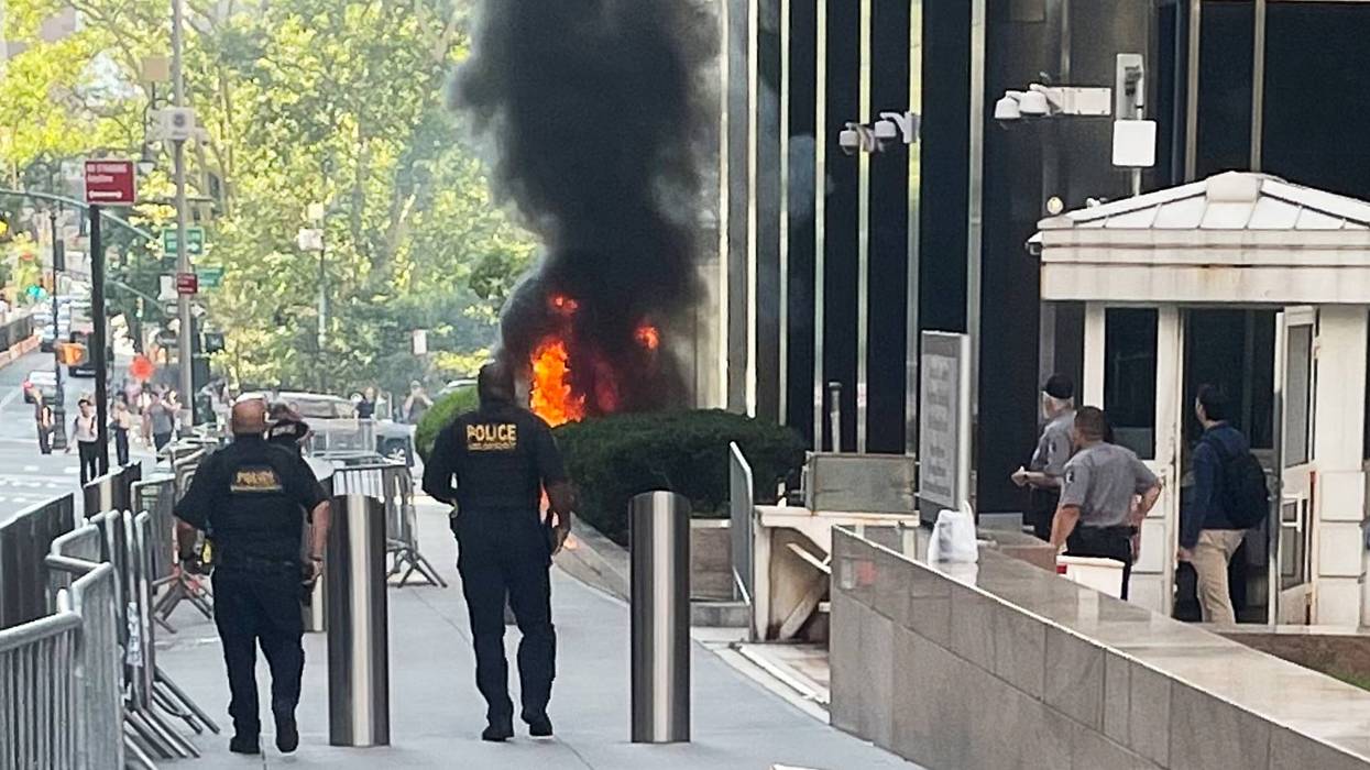 APTOPIX Federal Building Incendiary Device