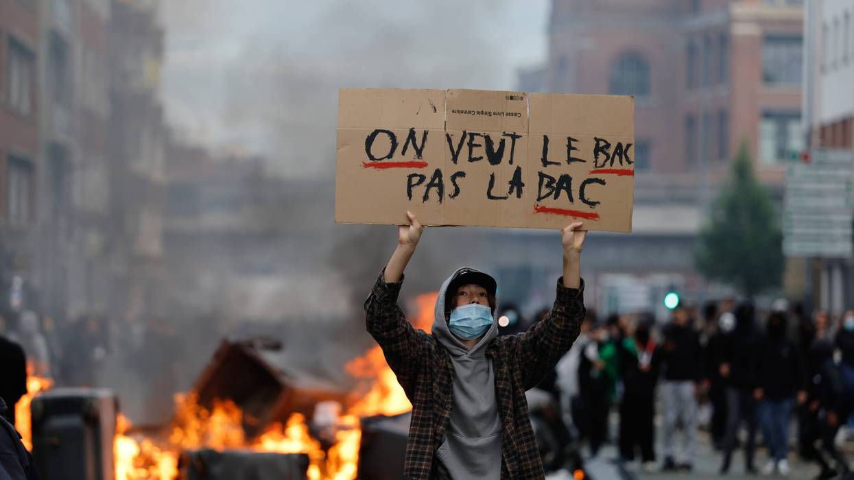 APTOPIX France High School Protests