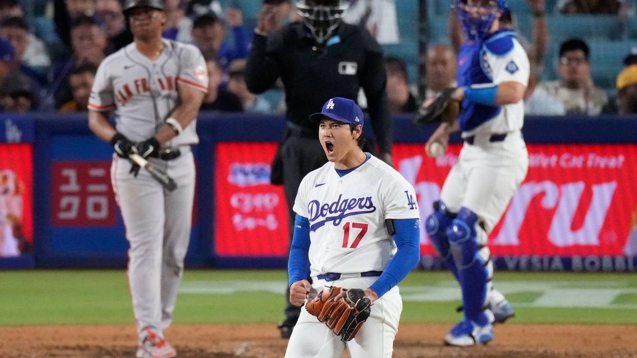 APTOPIX Giants Dodgers Baseball
