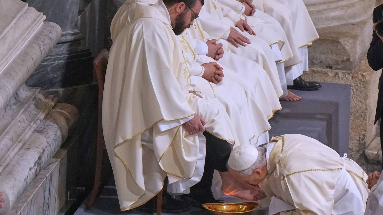 APTOPIX Italy Pope Holy Thursday 619