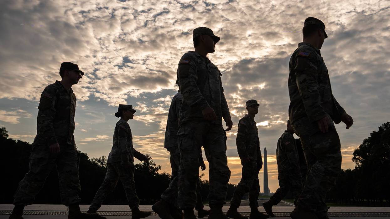 APTOPIX March on Washington National Guard