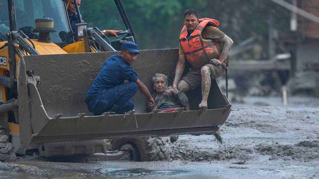 APTOPIX Nepal Flash Floods