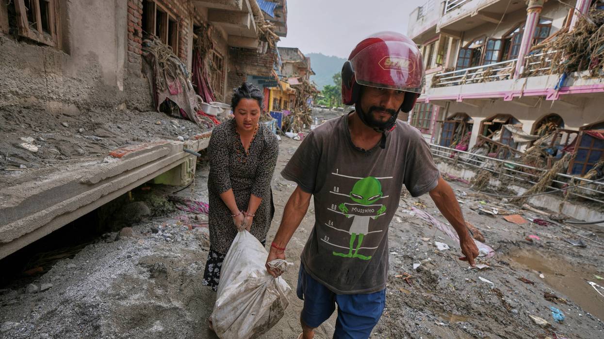 APTOPIX Nepal Flash Floods