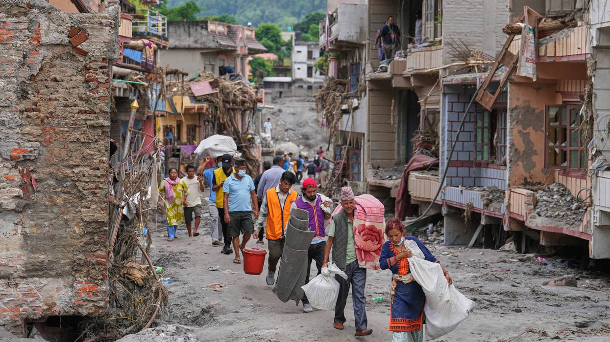 APTOPIX Nepal Flash Floods