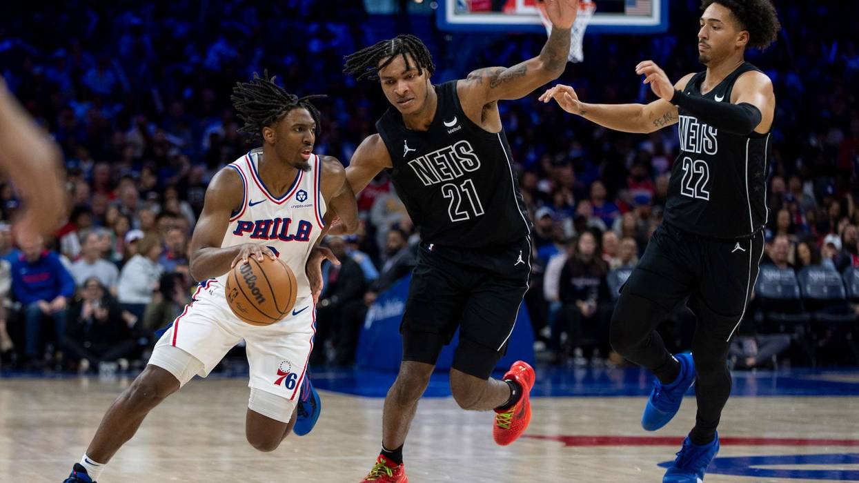 APTOPIX Nets 76ers Basketball