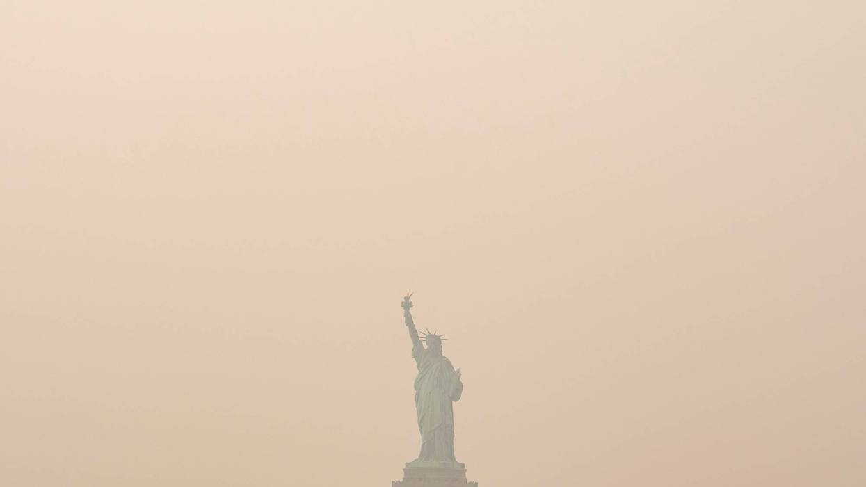 APTOPIX New York Climate Wildfires Smoke