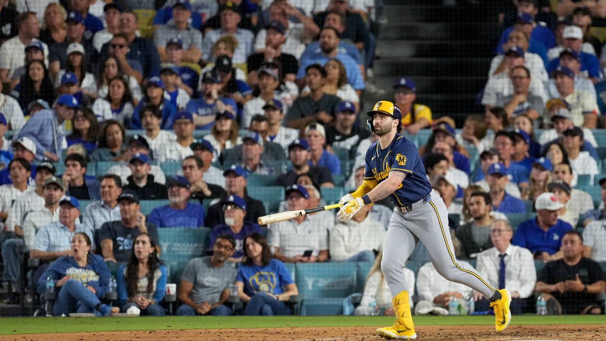 APTOPIX NLCS Brewers Dodgers Baseball