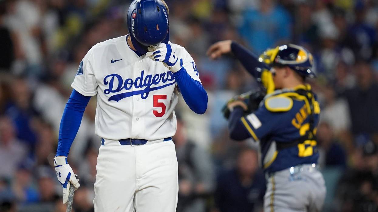 APTOPIX NLCS Brewers Dodgers Baseball