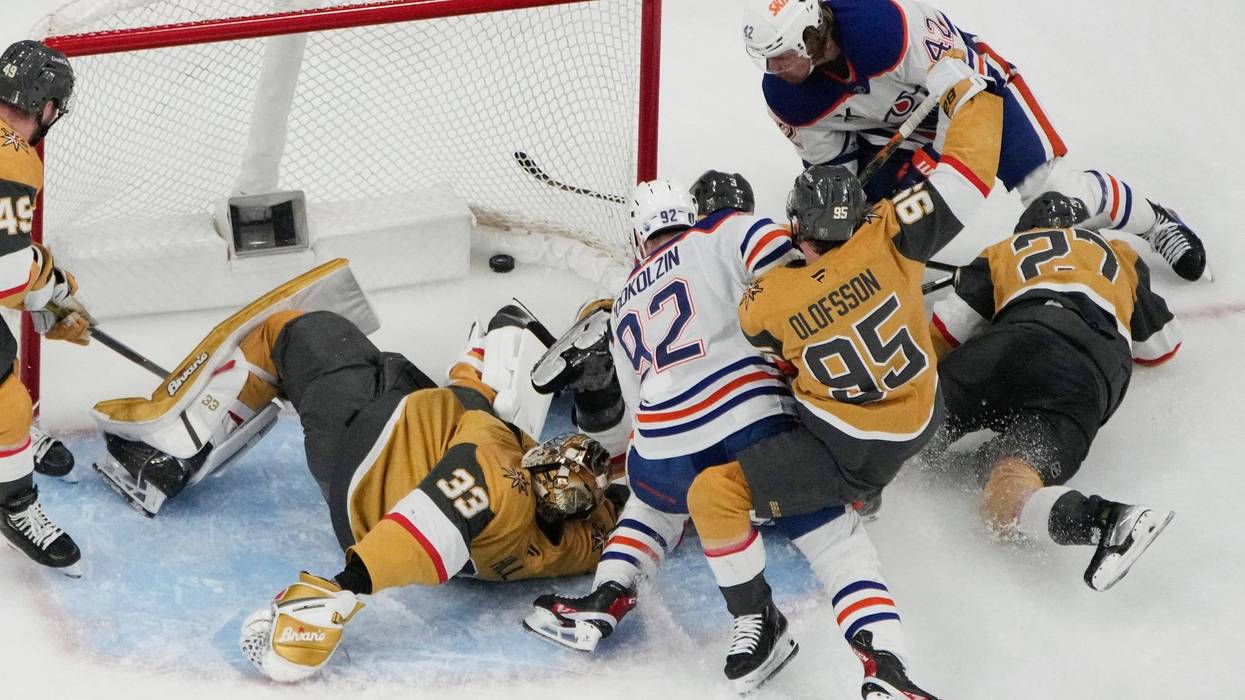 APTOPIX Oilers Golden Knights Hockey