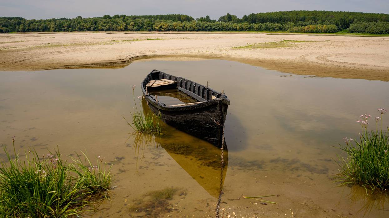 APTOPIX Romania Extreme Weather Danube Drought