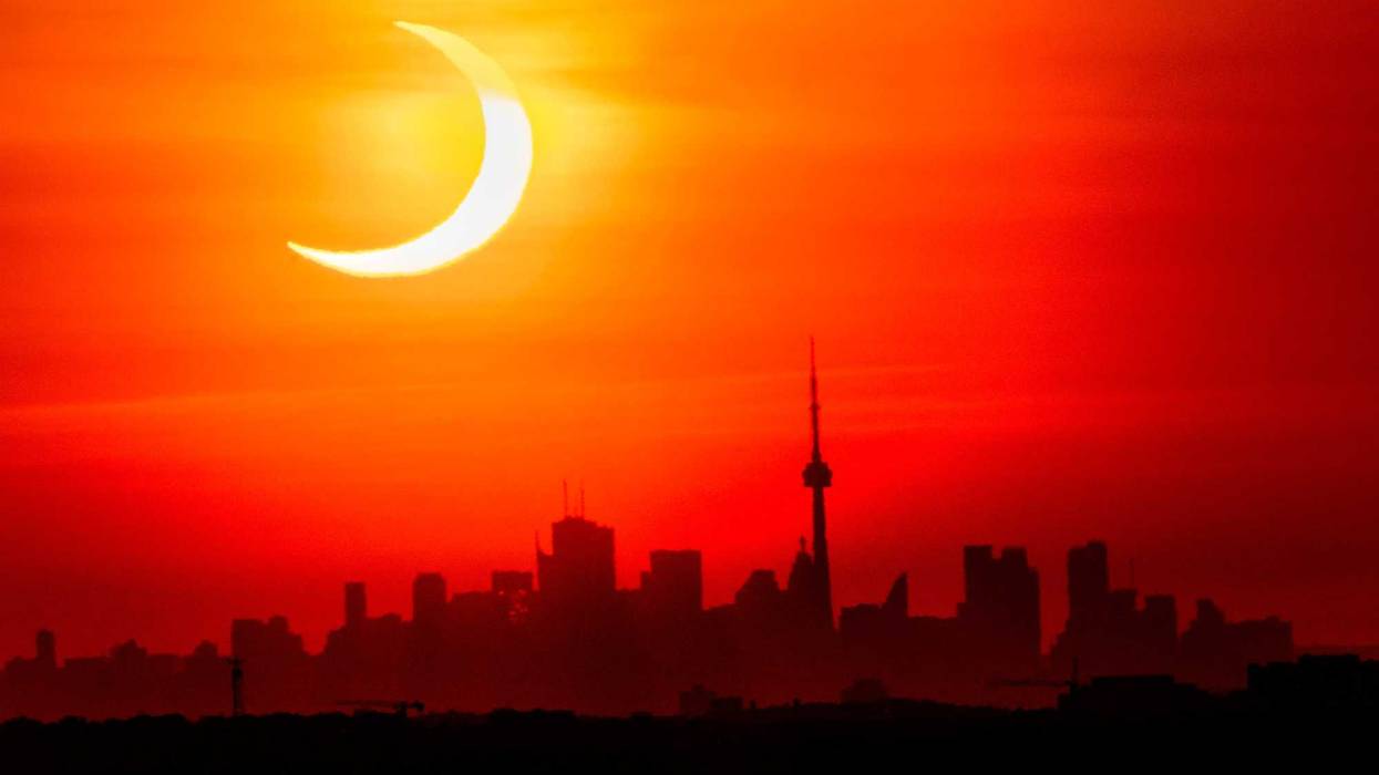 APTOPIX Solar Eclipse Canada