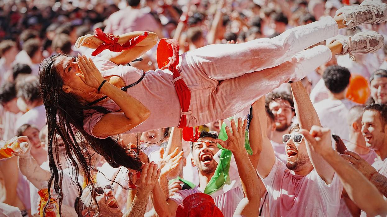 APTOPIX Spain Running of the Bulls 3 78