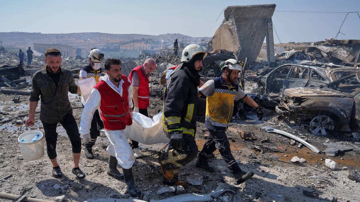 APTOPIX Syria Explosion